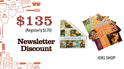 "You Can Cook Any Thing: A Guide for Newly Inspired Cooks!" Ultimate Gift Set in Kitchen Holder