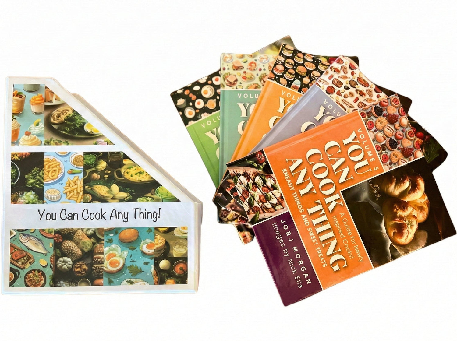 Complete 5-Volume Set of You Can Cook Any Thing by Jorj Morgan