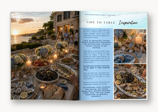 Tide to Table open to the Inspiration pages