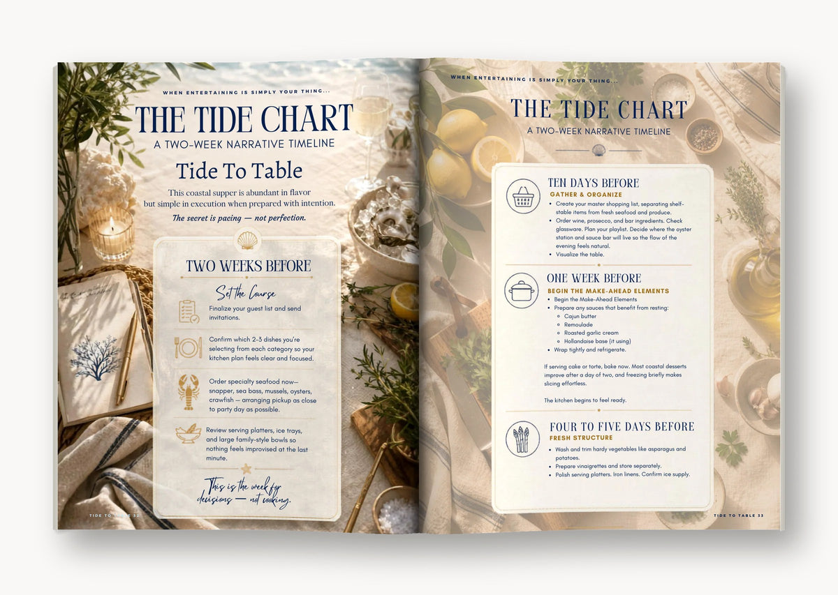 Tide to Table open to The Tide Chart pages